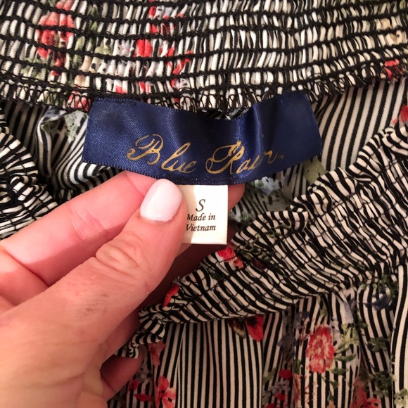 Blue Rain Off the Shoulder sz S ✨ - Picture 3 of 4